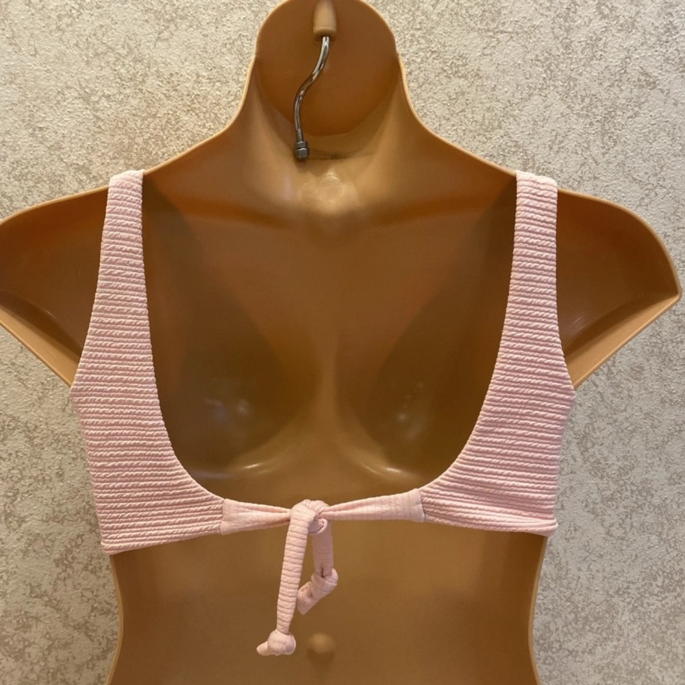 Cupshe Blush Pink Textured Bikini Top - Picture 7 of 12